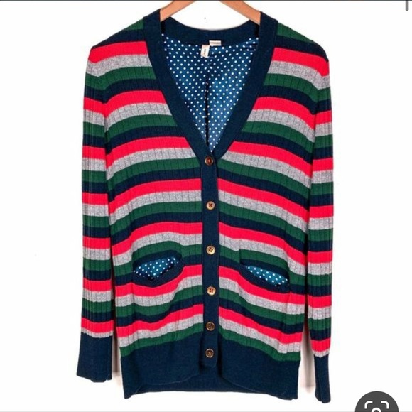 Anthropologie Moth Jamison Striped Cardigan - Picture 2 of 2